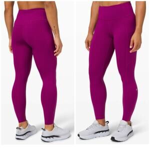 Lululemon Fast and free high rise leggings deep fuchsia 6